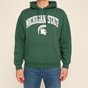 Michigan State Spartans Green Hoodie XL NCAA Captivating Pullover Sweatshirt